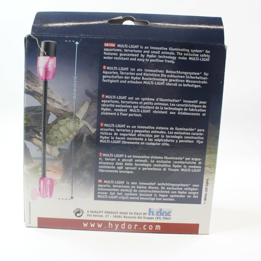 Hydor Multi Pink Light Water Resistant All Purpose Illuminating System NEW - Picture 4 of 6